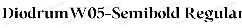 DiodrumW05-Semibold Regular字体转换